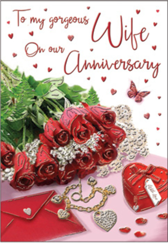 In this richly detailed anniversary card image, romance is expressed through a carefully curated arrangement of flowers and keepsakes, reminiscent of the thoughtful style often seen in Totteridge homes. A bouquet-like cluster of classic red roses dominates the foreground, each bloom luxuriously full and open, with velvety petals forming deep crimson whorls that feel both passionate and reassuring. The roses are intertwined with lush, glossy greenery that frames them in natural curves, softening the edges of the composition and suggesting the fullness of a real bouquet set down just moments ago. Positioned alongside the flowers is an envelope and card, the paper gently angled and slightly curved, evoking the tactile pleasure of opening a heartfelt anniversary message. A vivid red heart-shaped box and a delicately crafted item of jewellery rest close by, their surfaces catching the light with small, precise highlights that hint at their treasured status. Tiny heart shapes and decorative motifs scatter loosely across the background, like confetti left over from a celebration, subtly guiding the eye across the design. The scene is bathed in warm, diffused light, which enhances the reds and golds while keeping shadows soft, much like the comforting glow of a Totteridge sunset seen from a garden or balcony. The script on the card is elegant and flowing, its curves echoing the rounded petals and heart shapes throughout. Altogether, the image conveys a sense of enduring affection and shared history, mirroring the sentiment behind sending red roses for an anniversary to loved ones across Totteridge and the surrounding green suburbs.